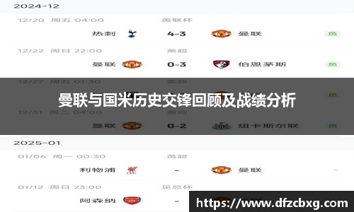曼联与国米历史交锋回顾及战绩分析